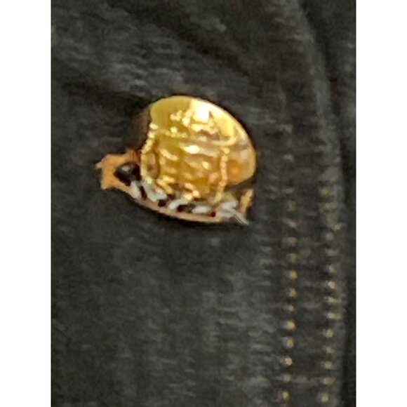 Talbots  Denim Blazer Jacket Size 16 Gold Button Detail  Business Office Career - Picture 6 of 12